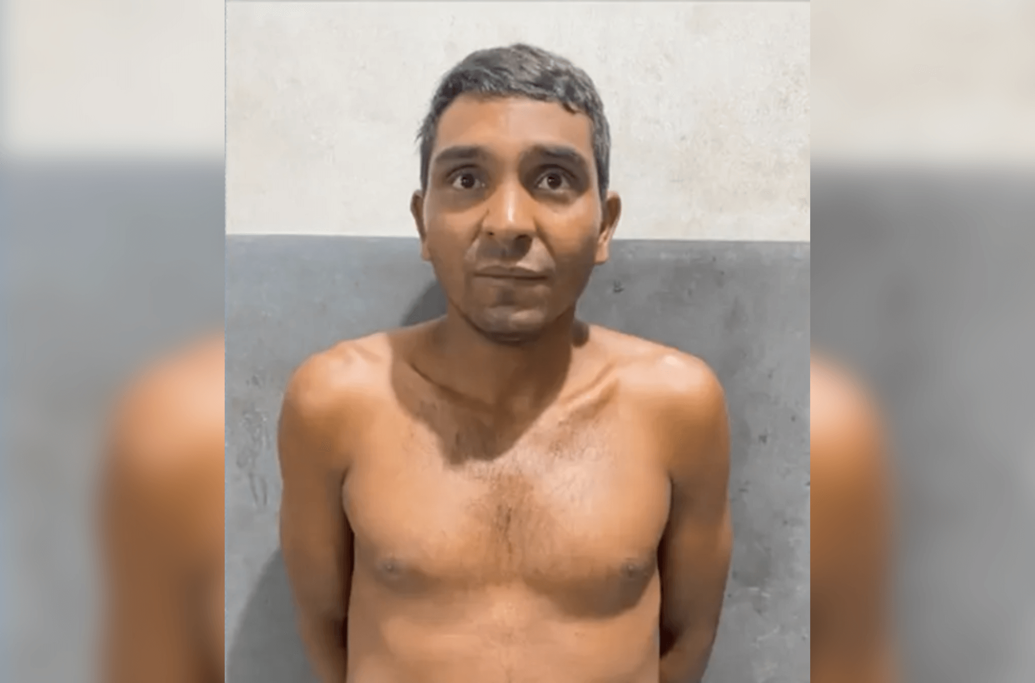 Imagem ilustra o suspeito.