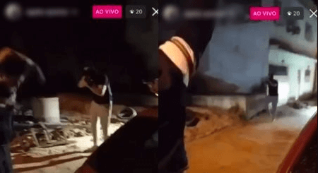 Imagem ilustra o momento da execução dos jovens.