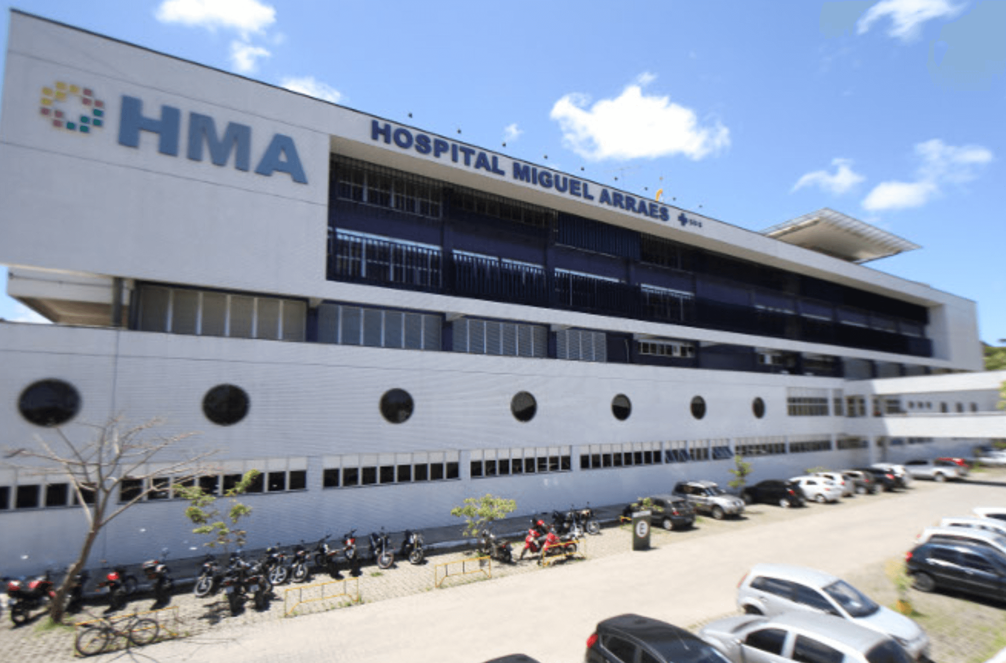 Imagem ilustra o hospital que socorreu a vítima.