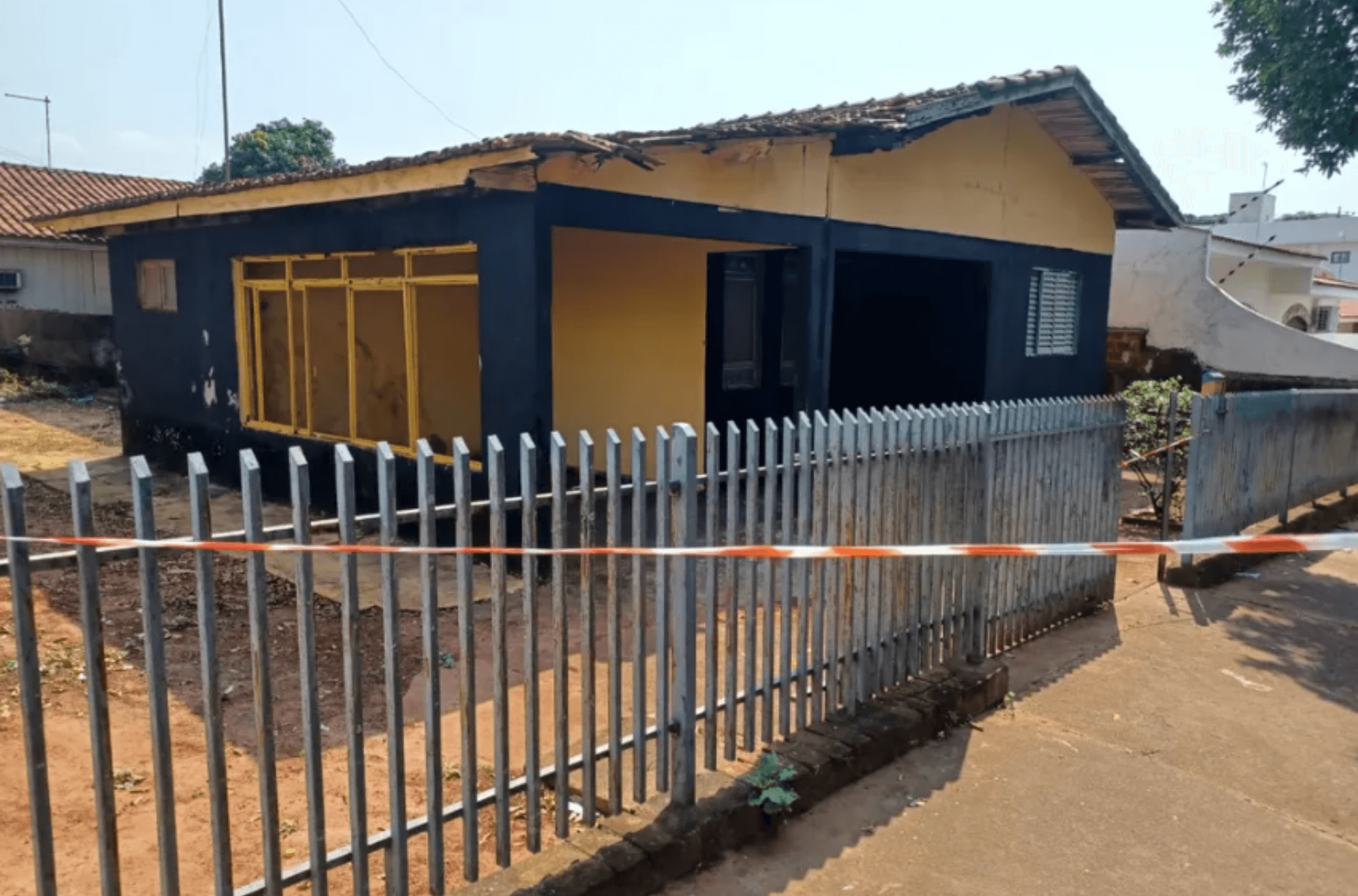 Imagem ilustra o local do crime.