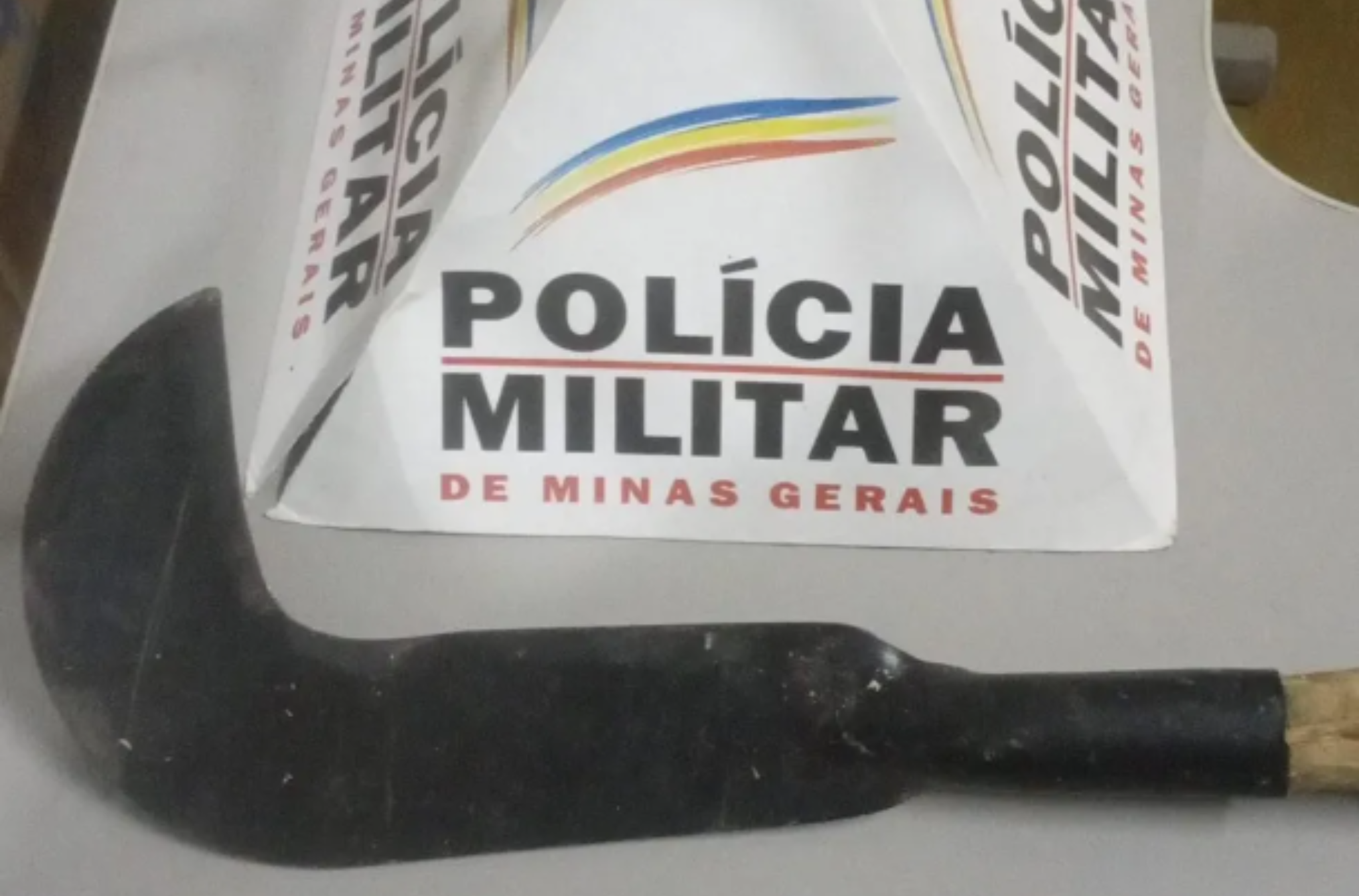 Imagem da suposta arma do crime.