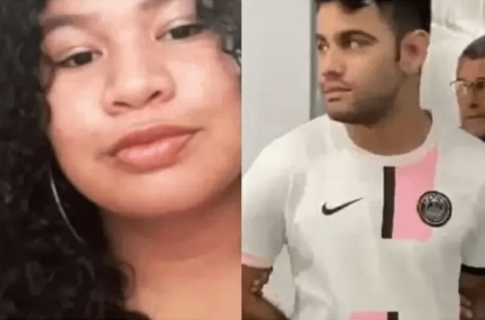 Imagem ilustra vítima e suspeito.