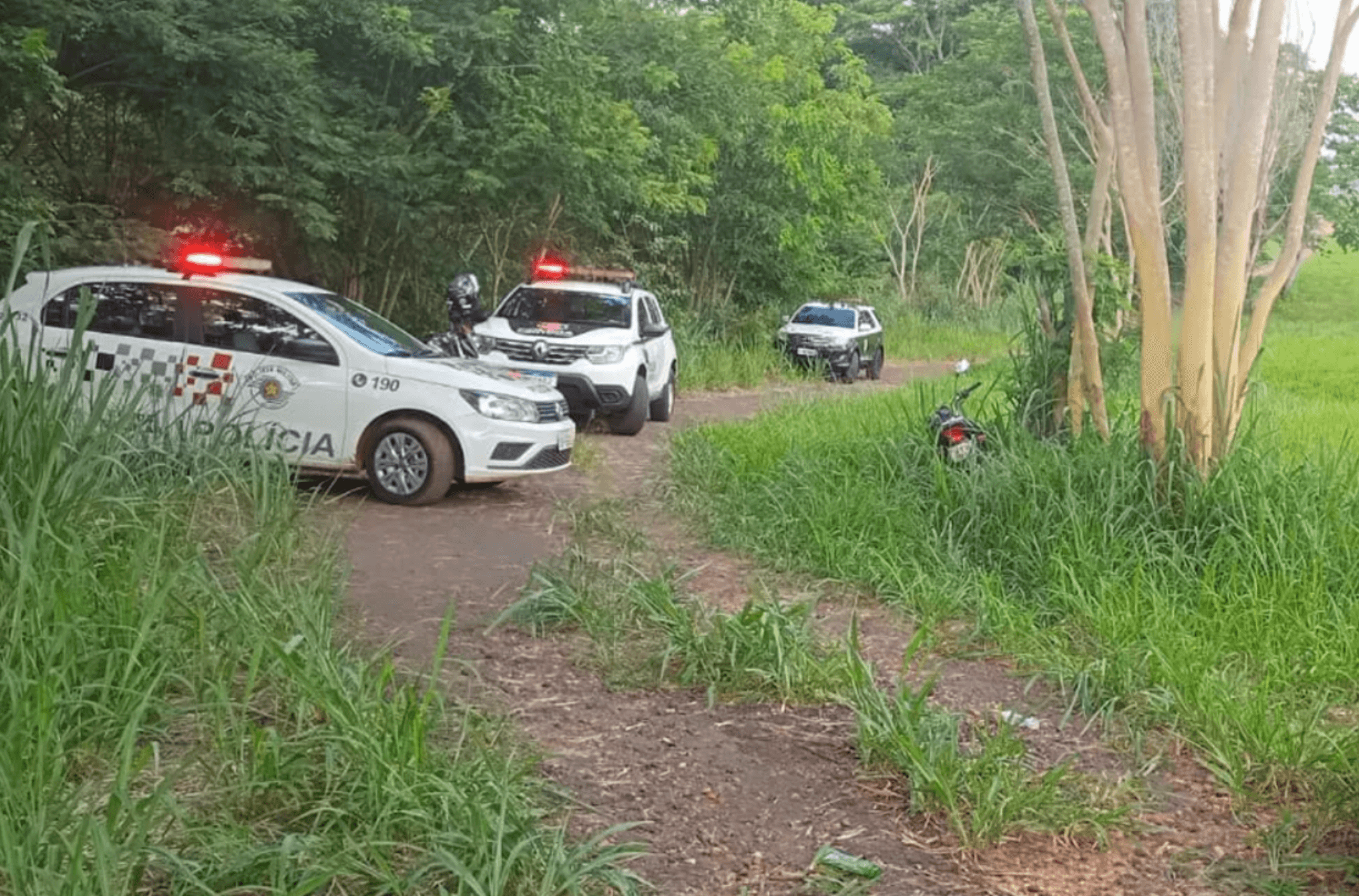 Imagem ilustra o local do crime.