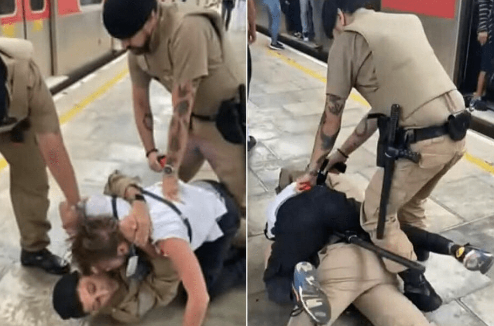 Imagem ilustra a agressão.