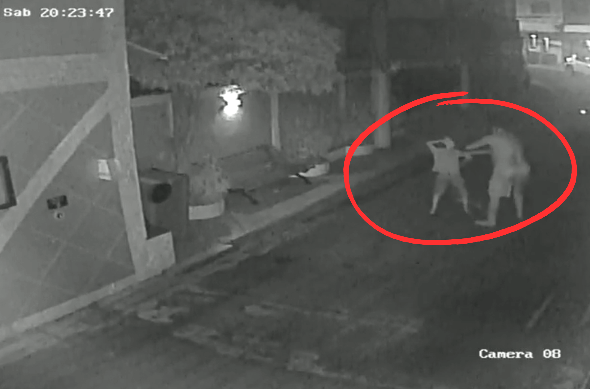 Imagens da câmera de segurança