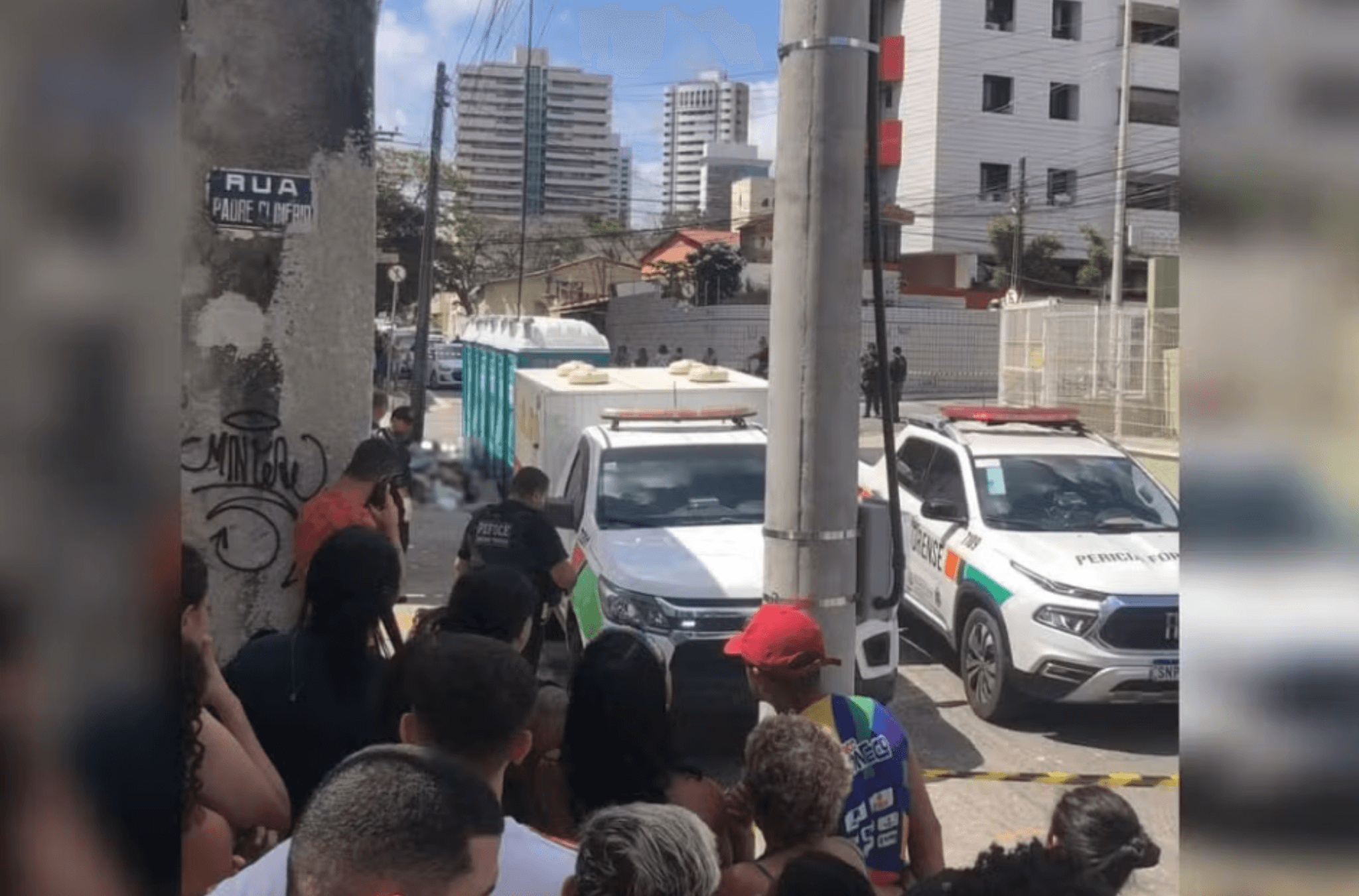 Imagem ilustra momento em que o corpo foi encontrado