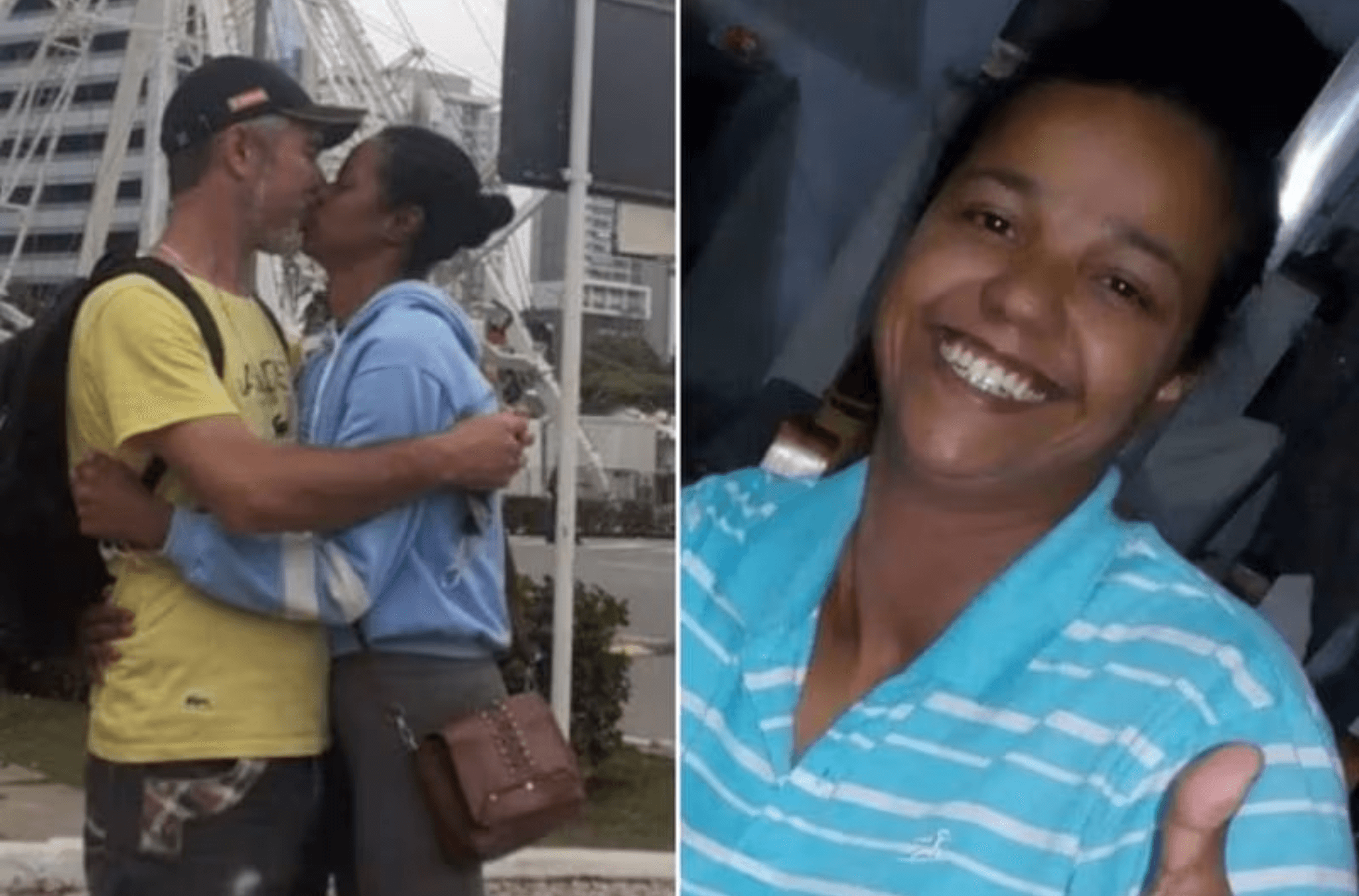 Imagem ilustra a vítima e o suspeito