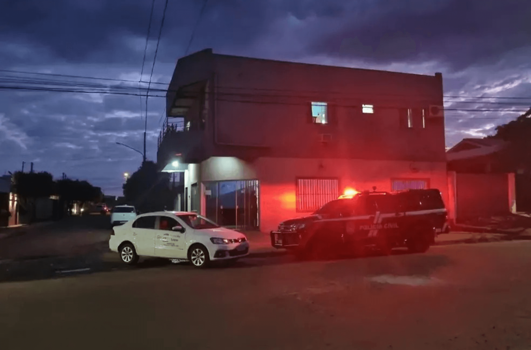 imagem ilustra a fachada da creche