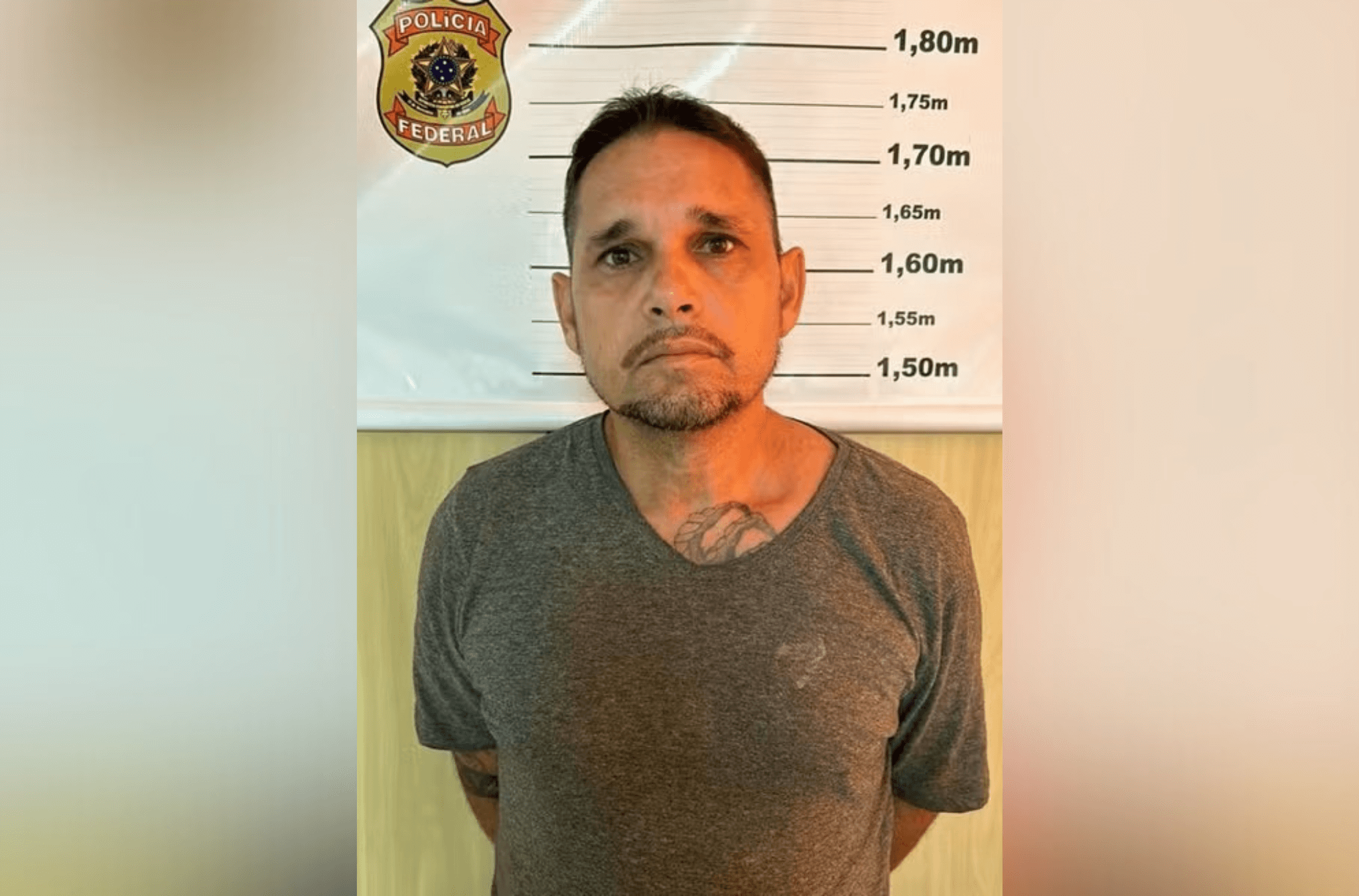 Imagem ilustra suspeito
