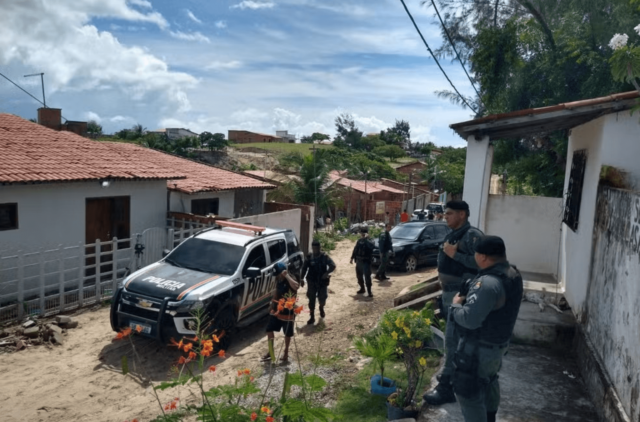 Imagem ilustra local onde o corpo foi encontrado