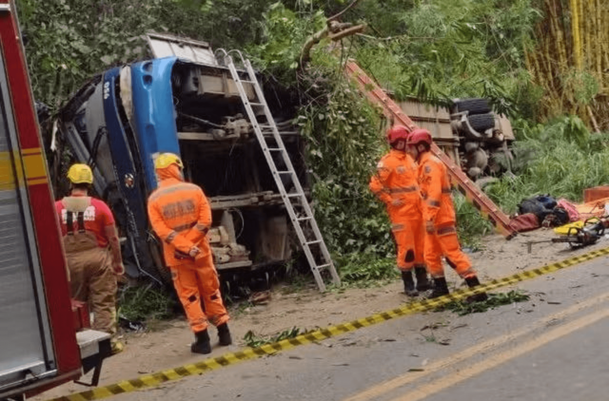 Imagem ilustra local do acidente