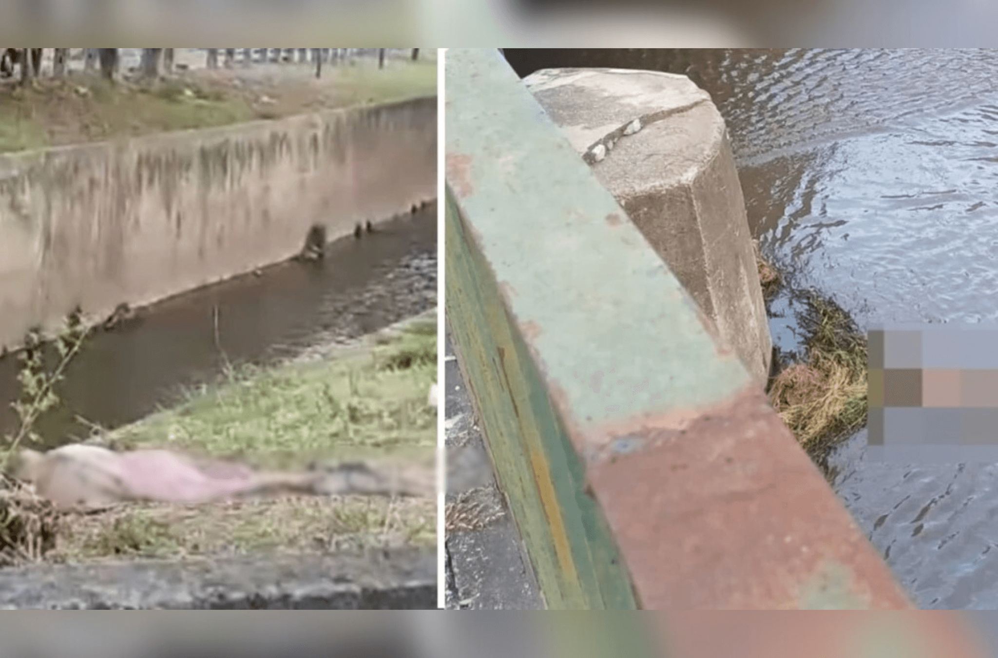 imagem ilustra os locais onde a cabeça e o corpo foram encontrados