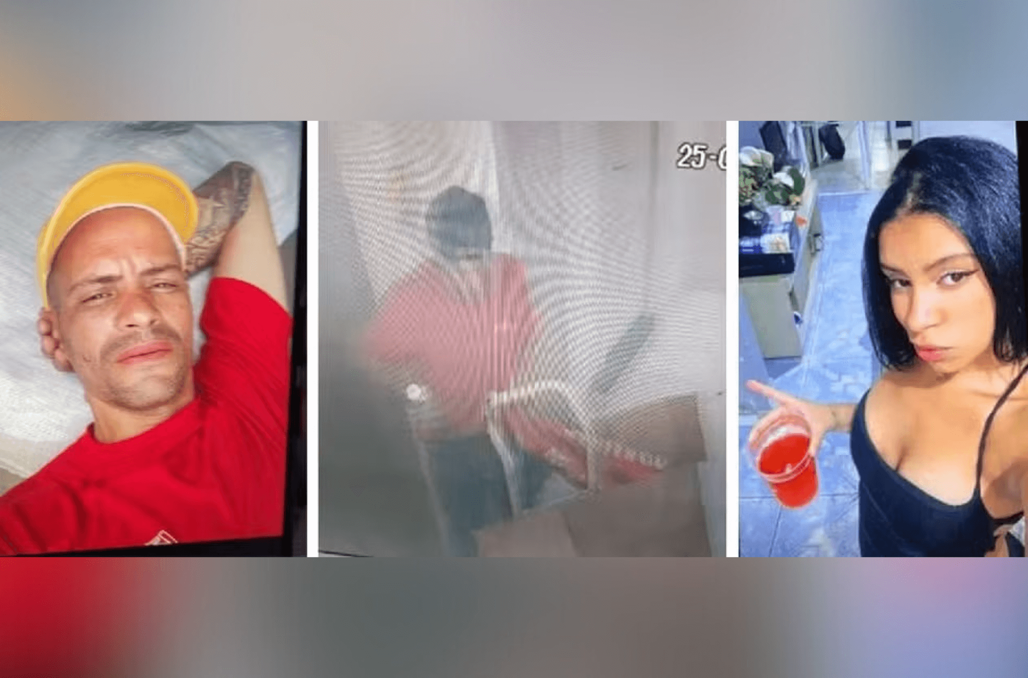 Imagem ilustra suspeito e vítima