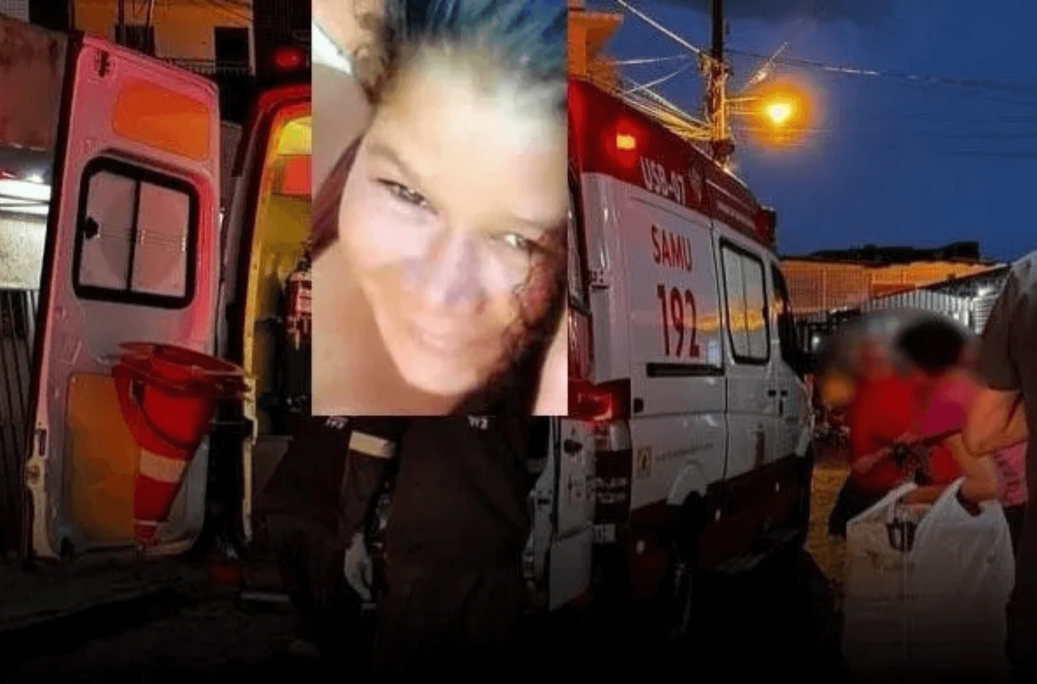 Imagem ilustra SAMU tentando salvar a vítima.