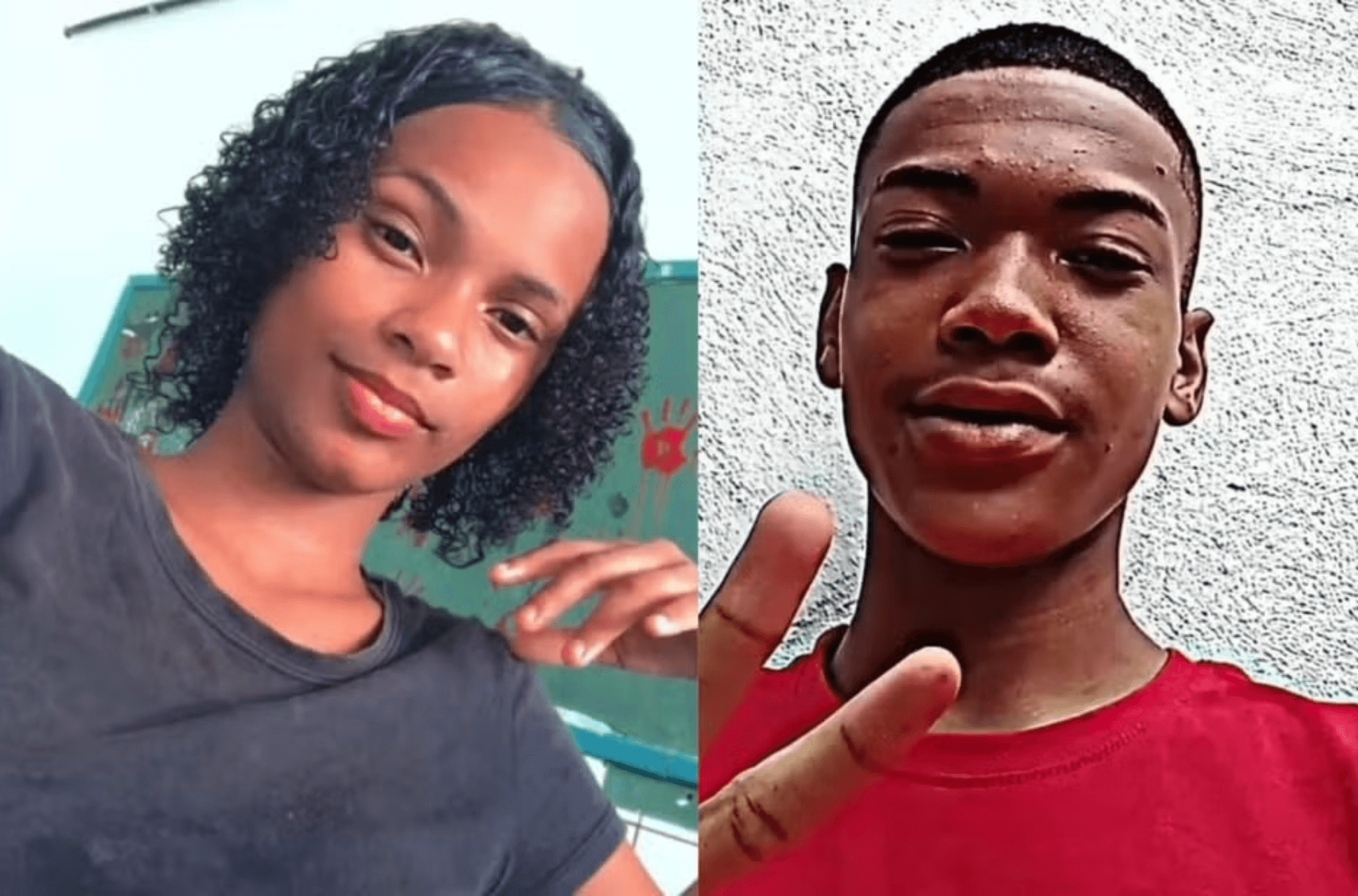 Imagem ilustra vítima e suspeito