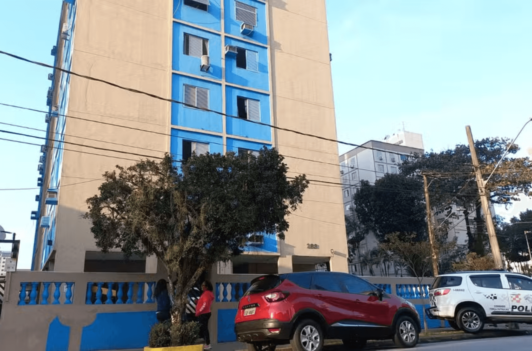 Imagem ilustra local do crime