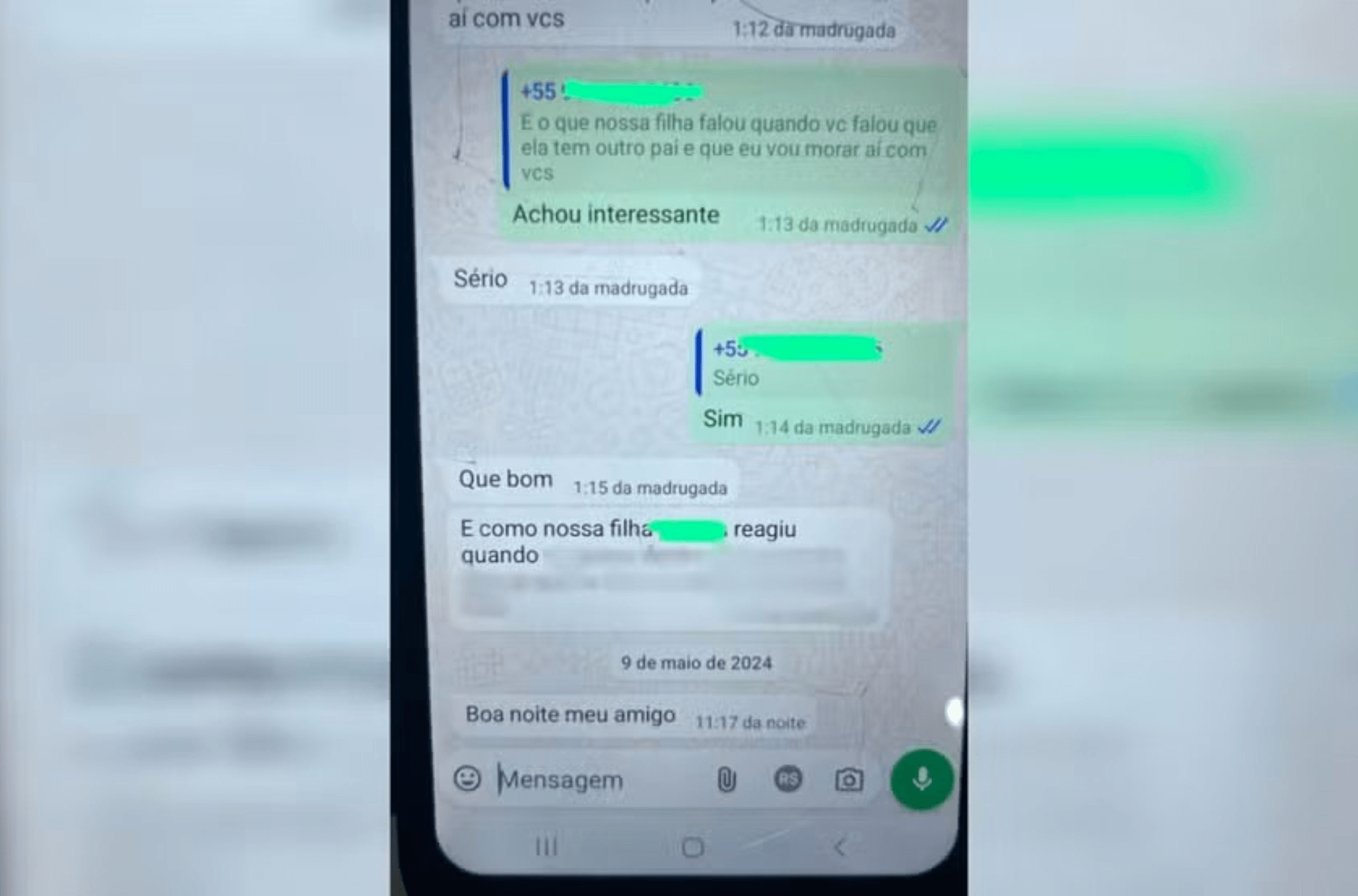 Imagem ilustra conversas no whatsapp